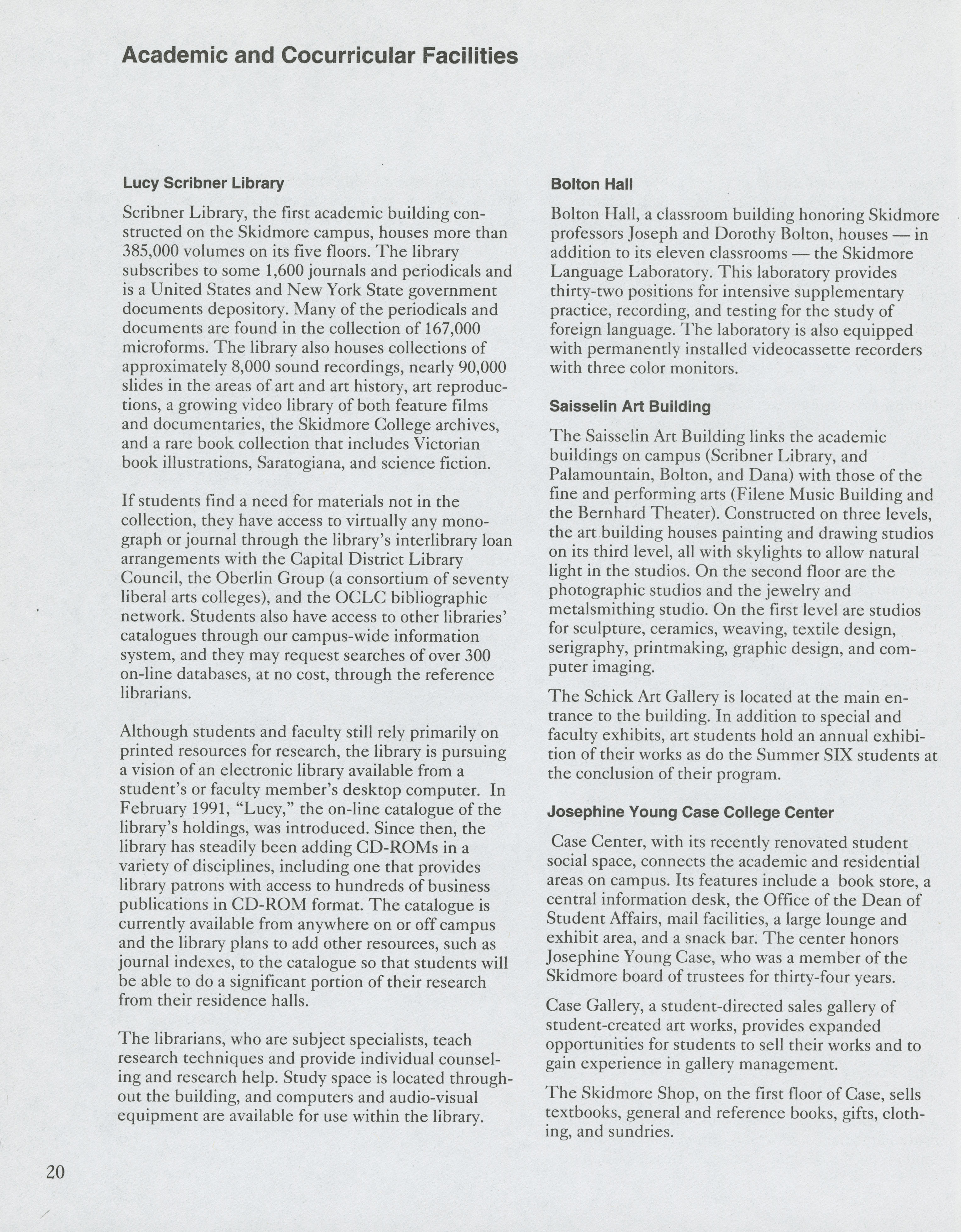 Bulletin, 19931994 catalogue for 19931994