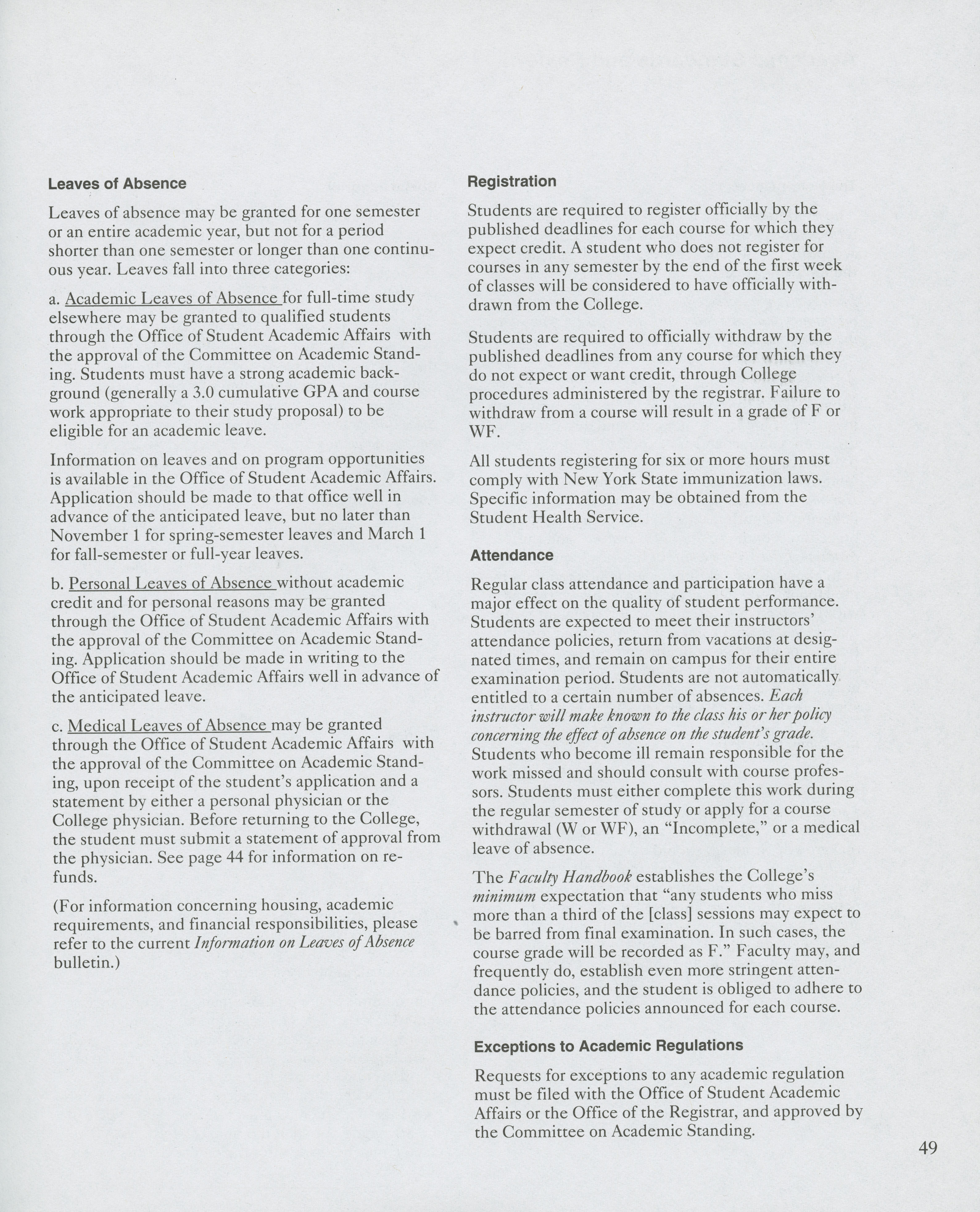 Bulletin, 19931994 catalogue for 19931994